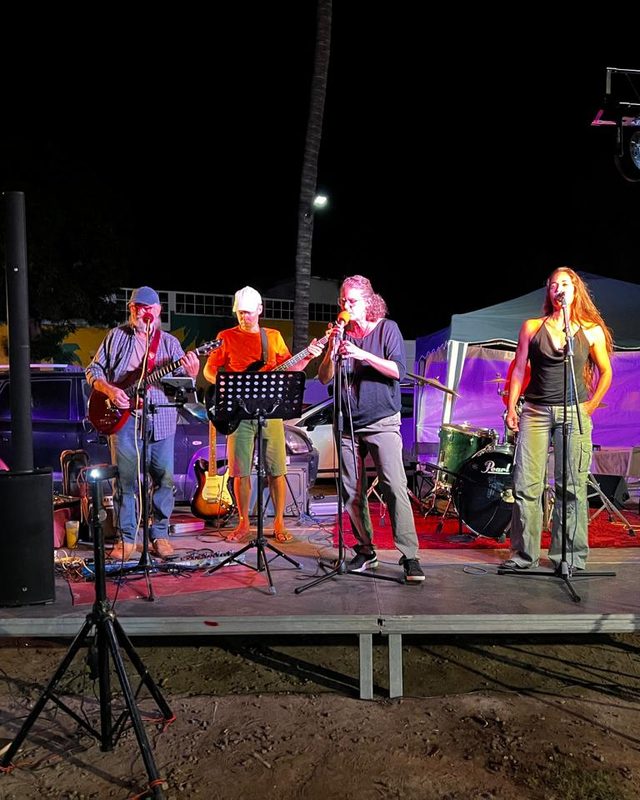 Concert live, vue d'ensemble de la scène