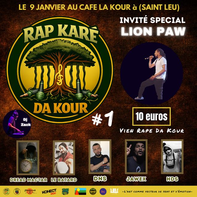 RAP KARÉ DA KOUR, Affiche Officiel Carre Insta